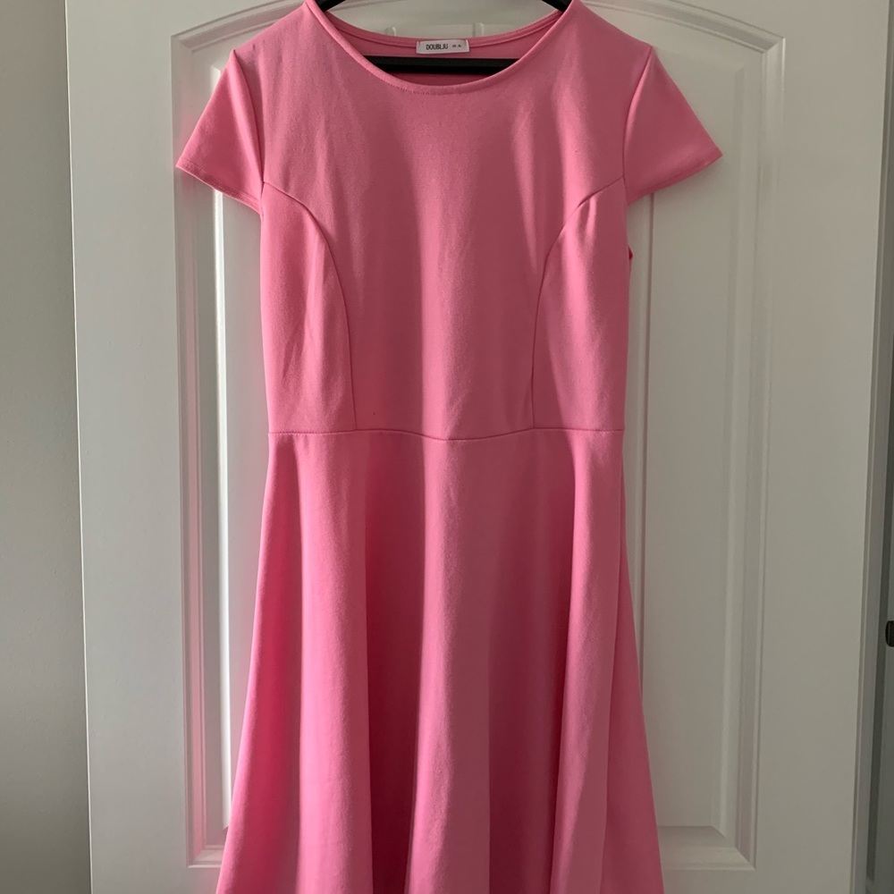 Pink skater dress